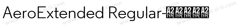 AeroExtended Regular字体转换
